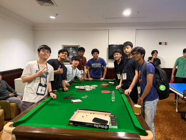 Olympiad students playing games together