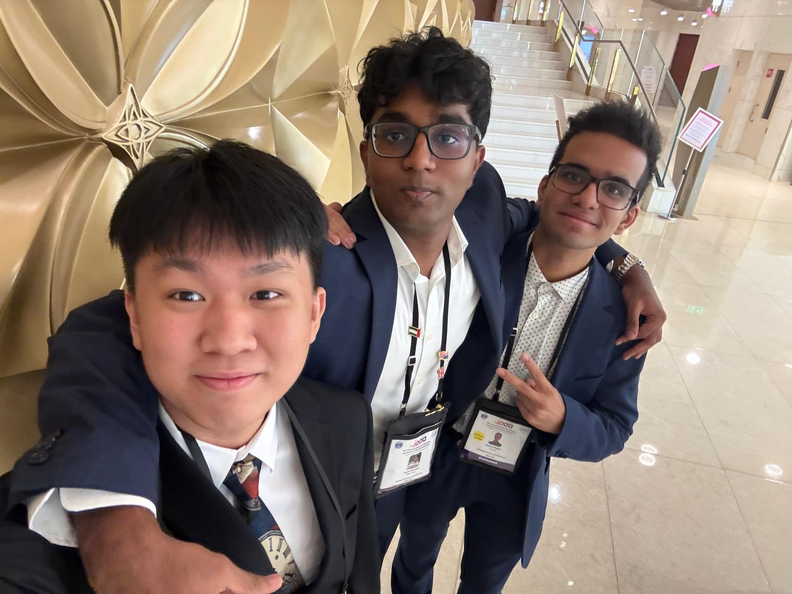 Olympiad team selfie